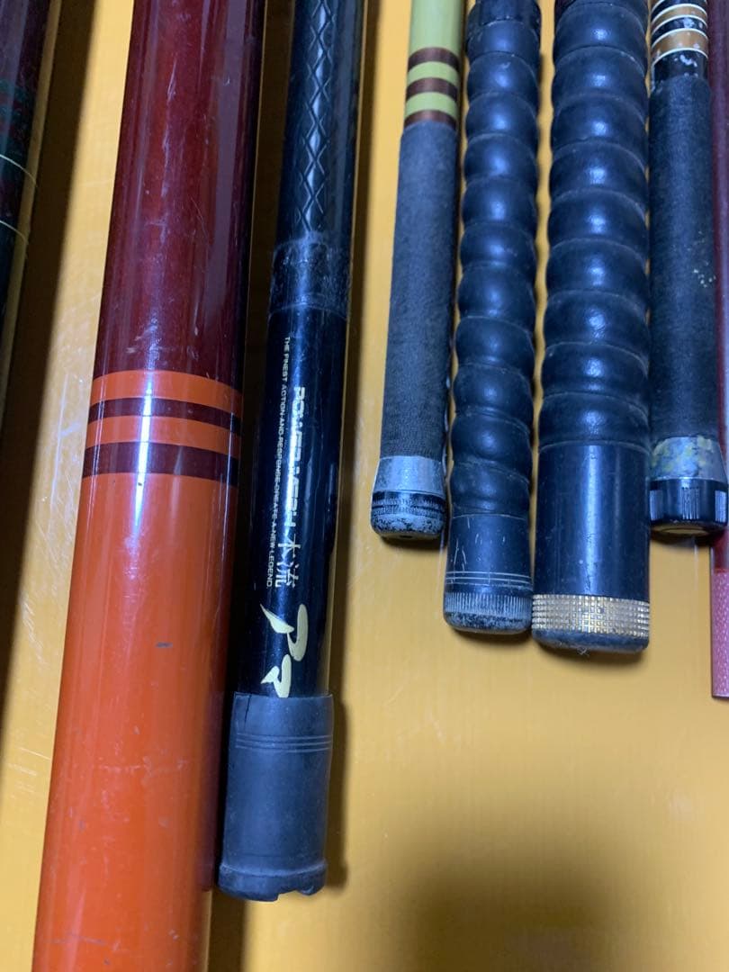 多数の釣り竿セット