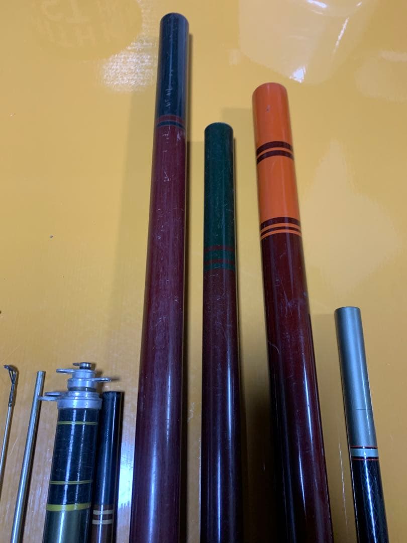 多数の釣り竿セット