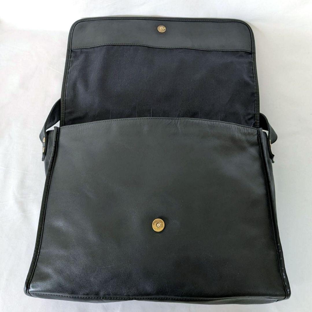 SOMES SADDLE ショルダーバッグ メッセンジャーバッグ 本革 ブラック