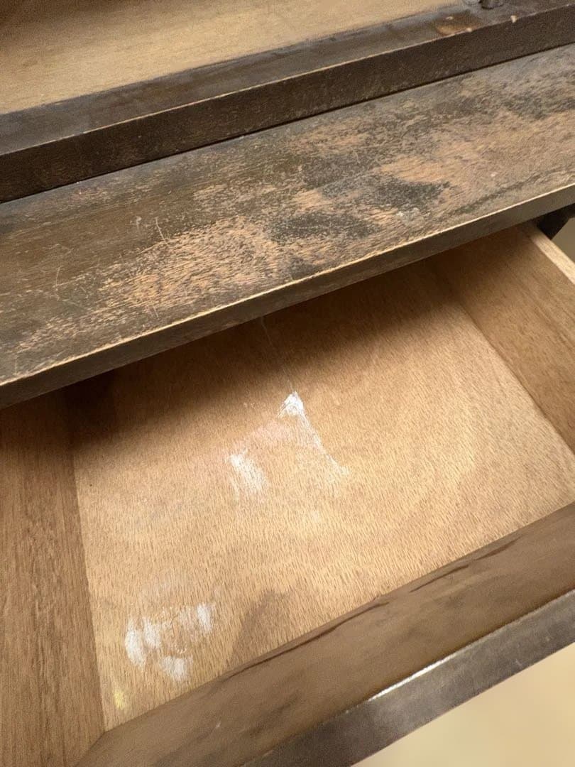 水屋　キャビネット　木製　アンティーク　古道具