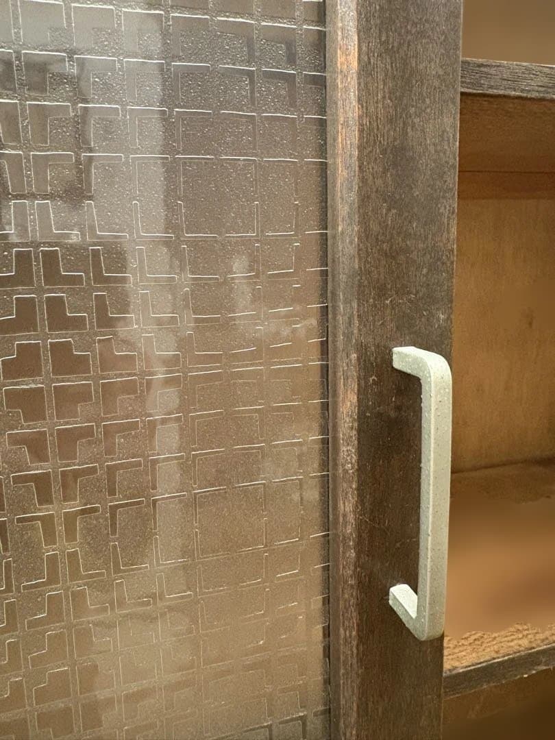 水屋　キャビネット　木製　アンティーク　古道具