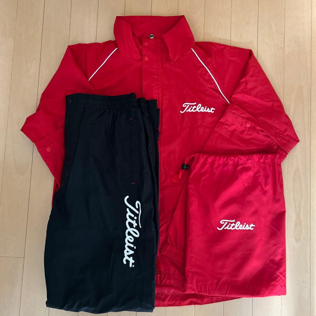 Titleist レインウェアセット LL レッド