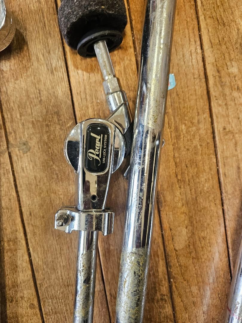 セット売りです。☆pearl/パール製ハイハット用シンバルブームホルダー