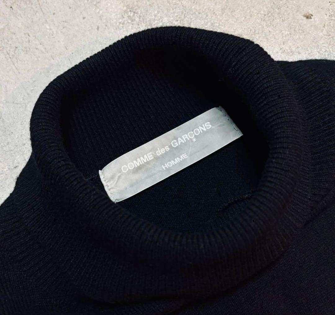 COMME des GARÇONS HOMMEブラック タートルネック