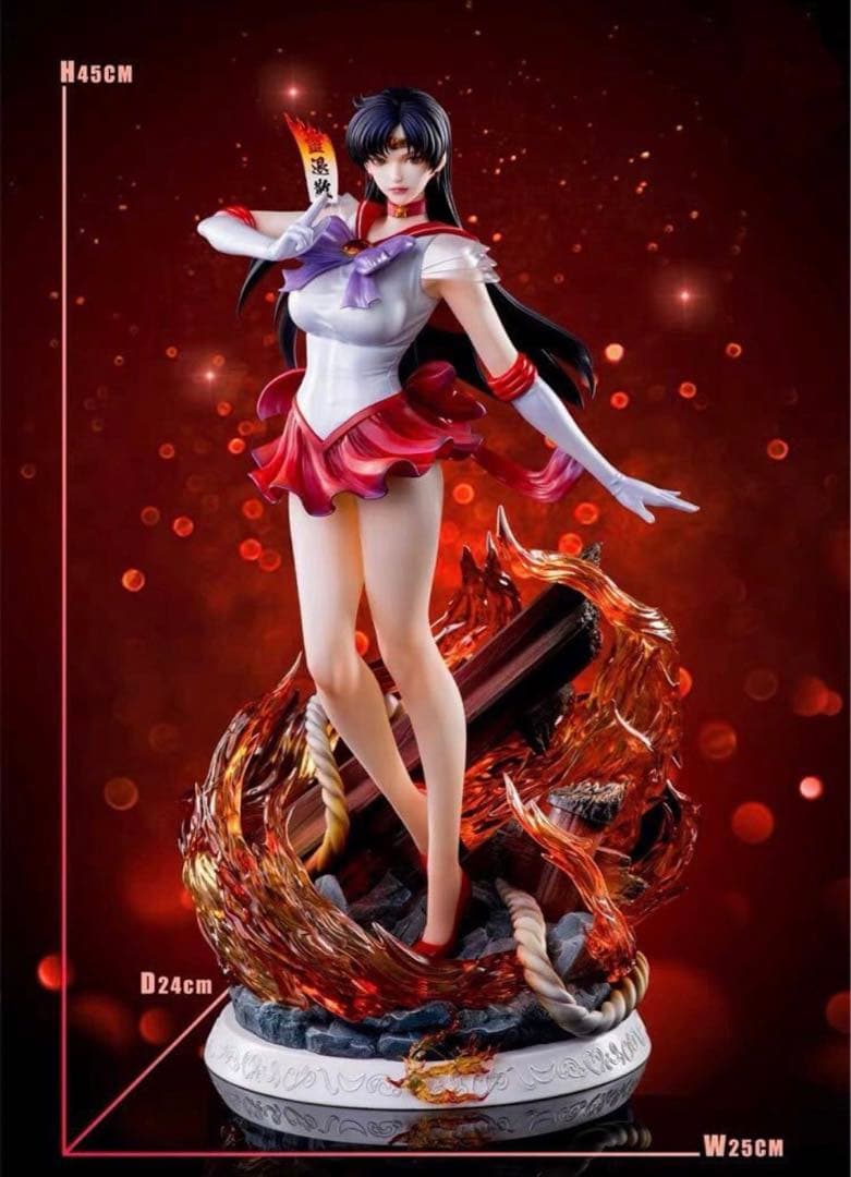 少女戦士セーラームーン 火野レイ樹脂フィギュア ガレージキット 1/4スケール