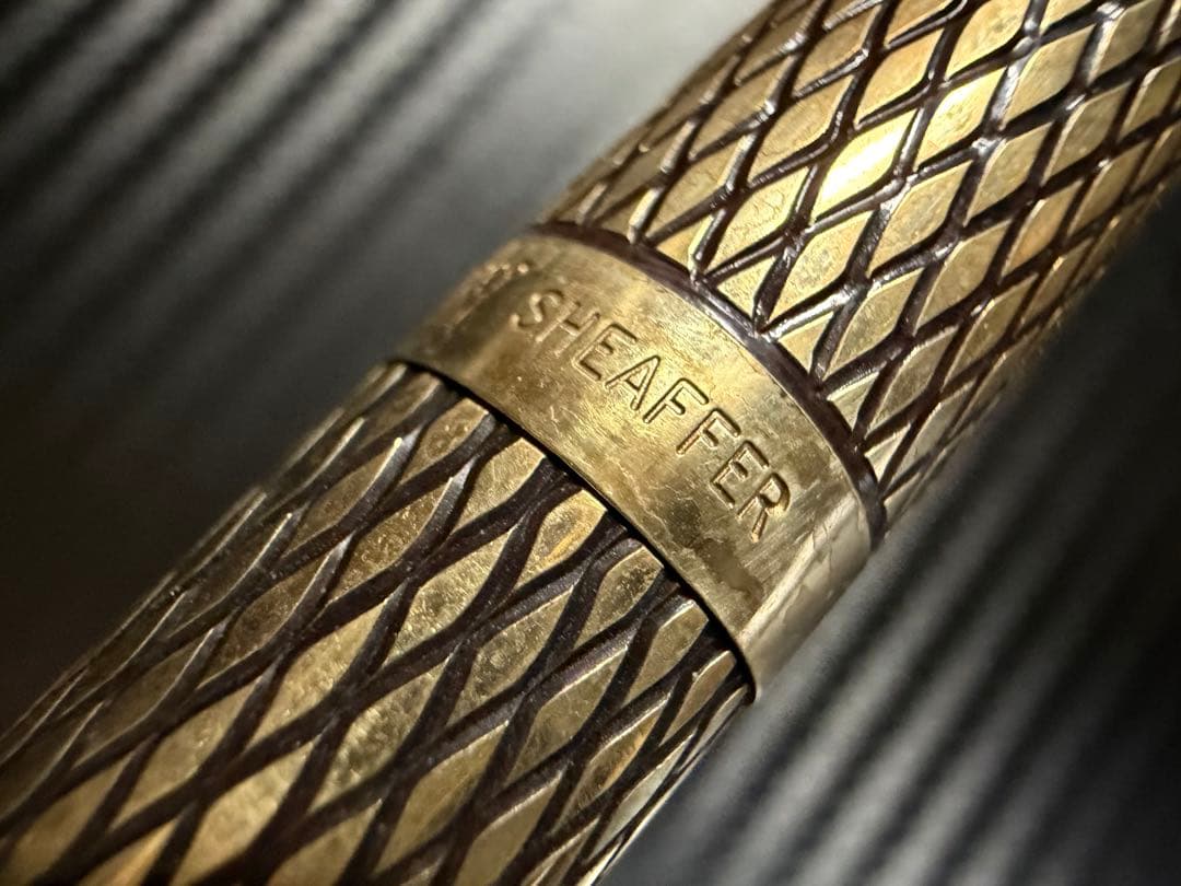 美品 シェーファー インペリアル ゴールド EF 極細字 万年筆