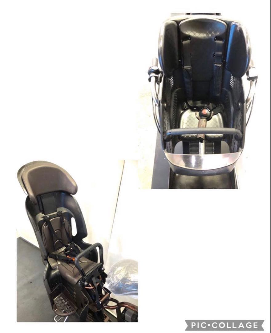 1年保証 ブリヂストン　20インチ　子供乗せ　3人乗り　茶色　電動アシスト自転車