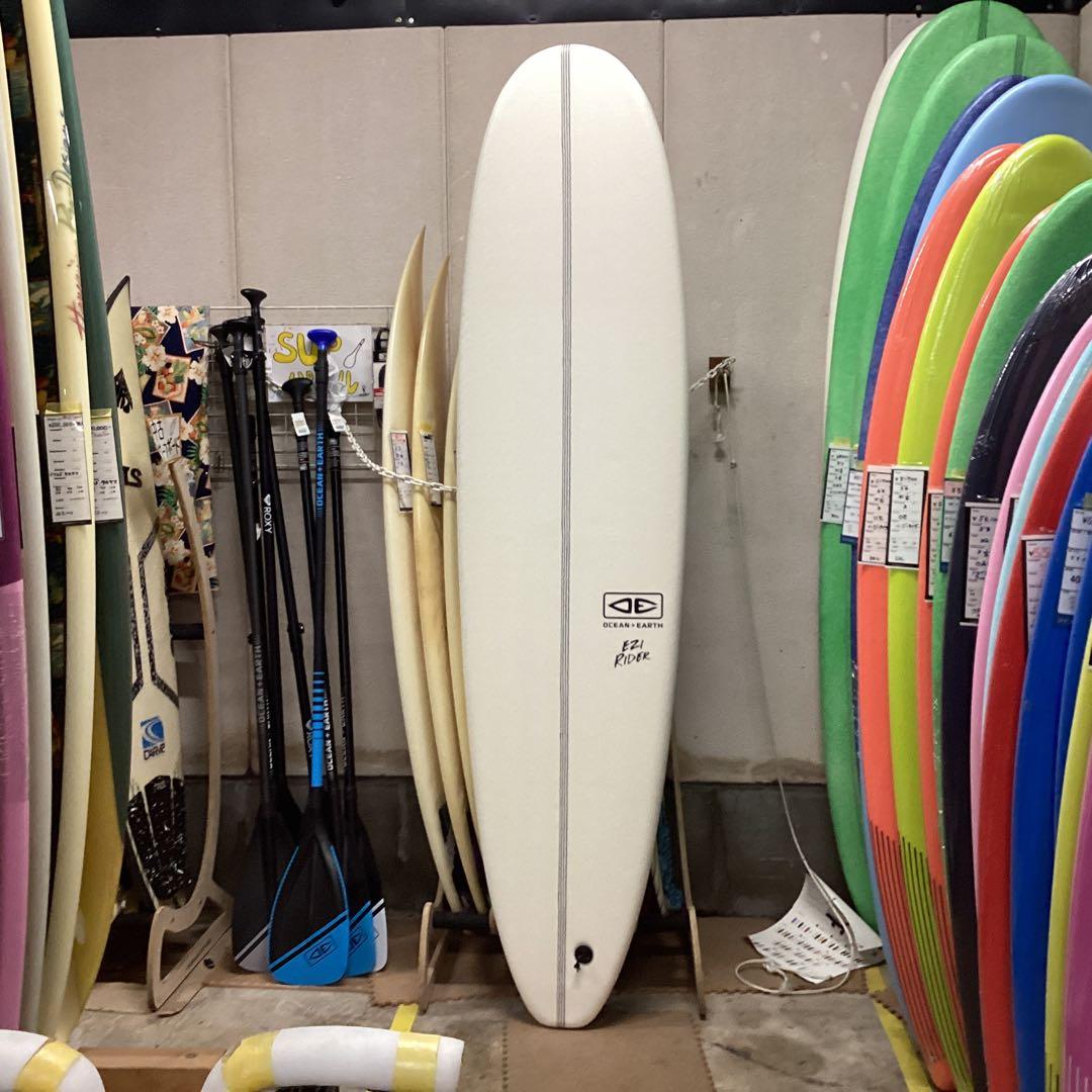 誰でも乗れる新品格安オーシャンアースイージーライダーソフトボードホワイト7,6