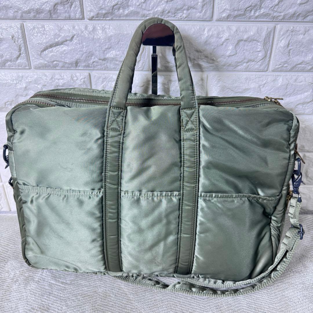 吉田カバン POTER タンカー オリーブ色 ビジネスバッグ　ブリーフケース