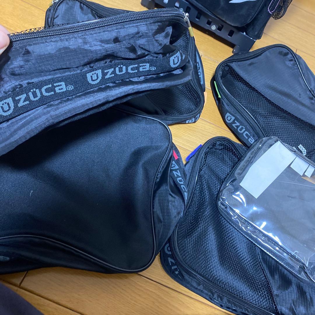 金欠緊急値下げ　ZÜCA キャリーカート 黒・白 牛柄　ビジネスバックセット