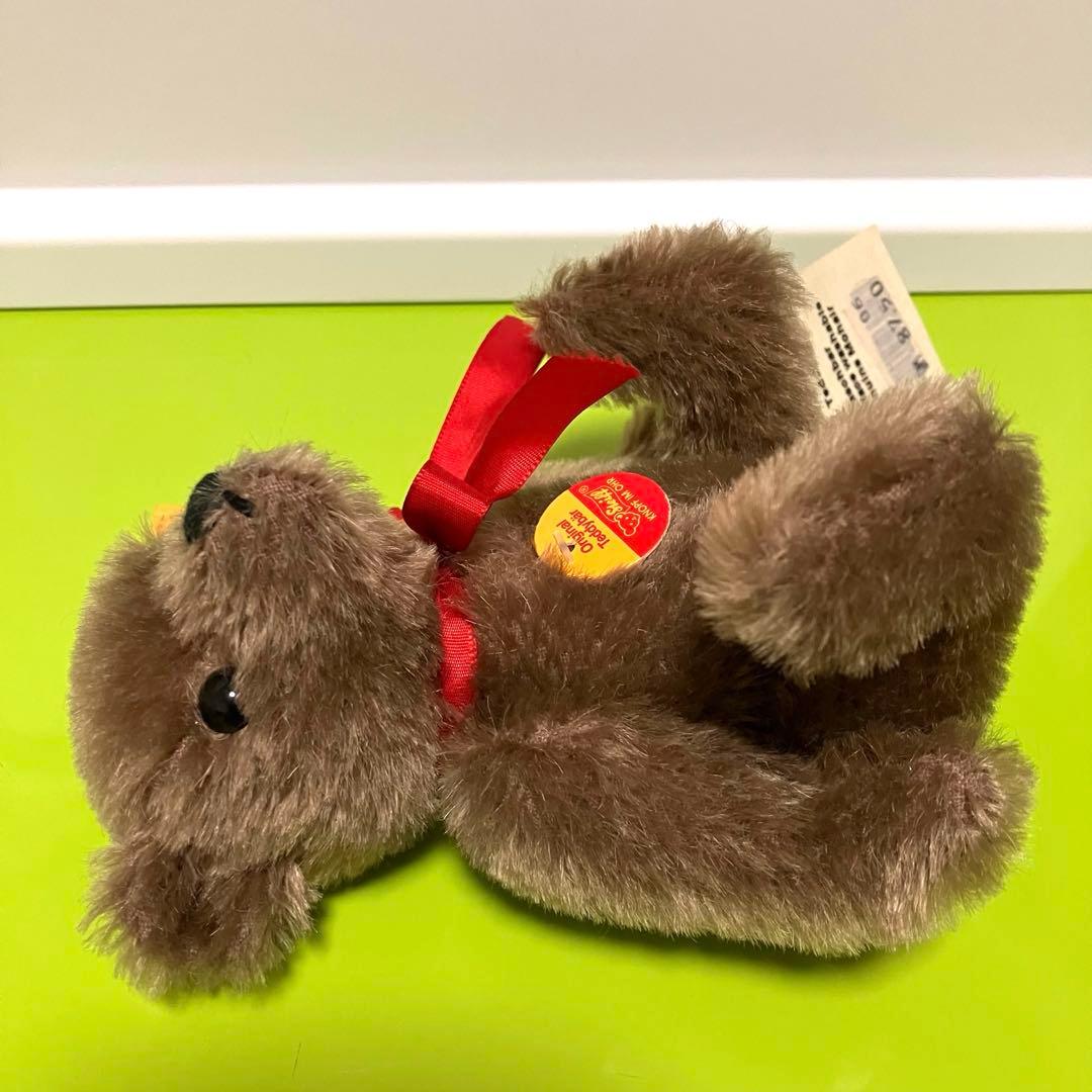 シュタイフ（steiff)⭐️小さめテディベア⭐️こげ茶⭐️ビンテージ