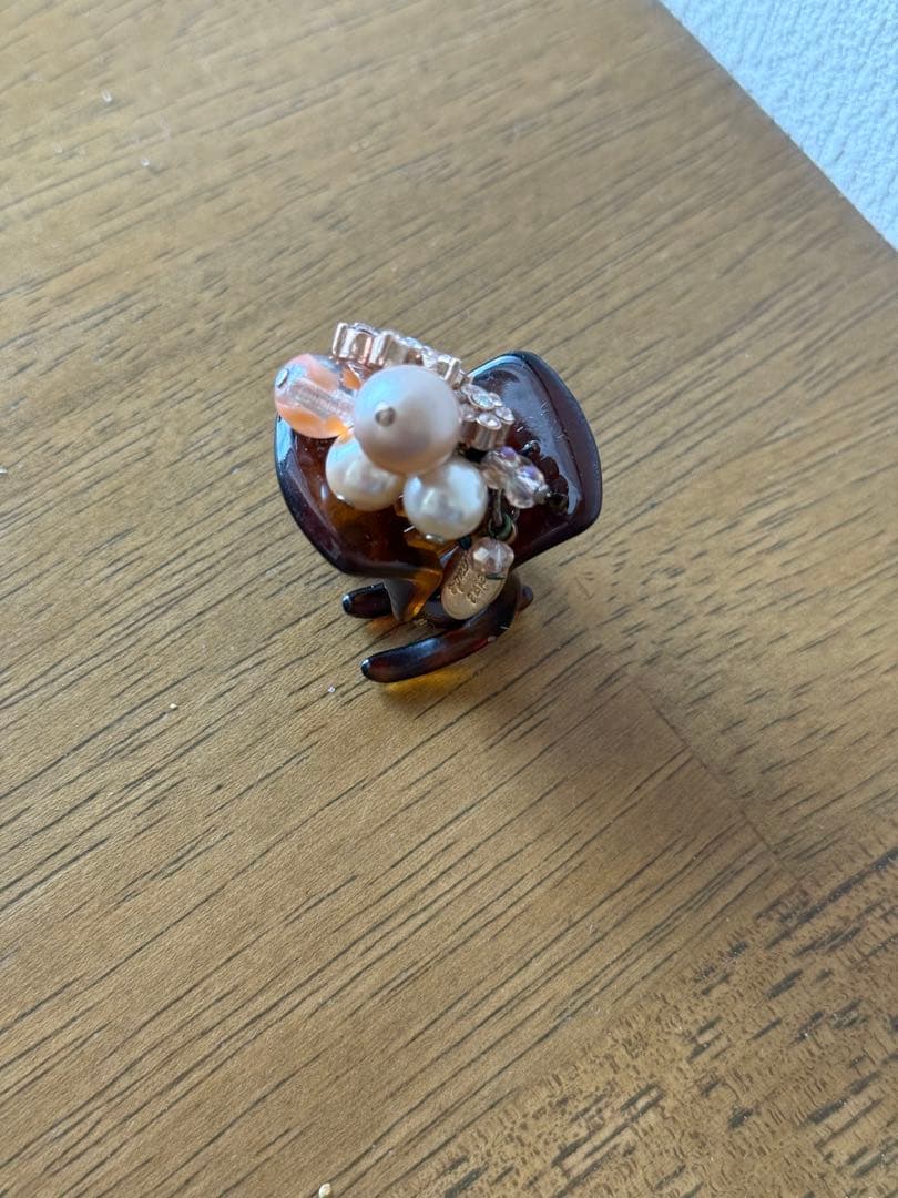 Reine Claudeレーヌクロード ヘアクリップ2個セット ビジュー＆パール