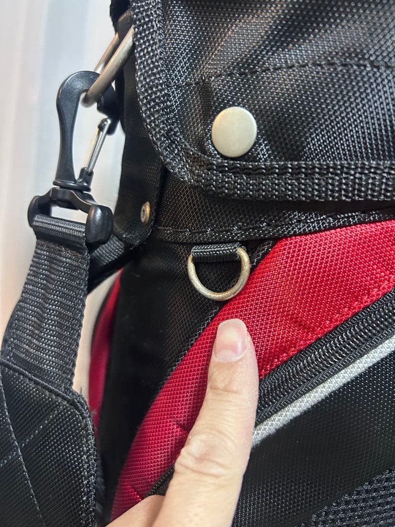 【フードカバー付】Mizuno ミズノ T-ZOID キャディバッグBK/RED