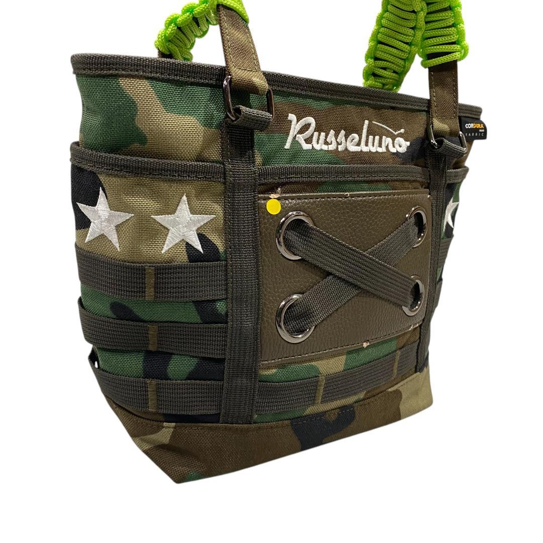RUSSELUNO ラッセルノ トートバッグ カモフラ柄 ブラウン ゴルフ