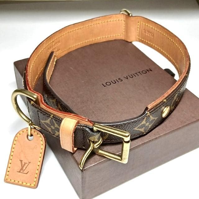良品 ルイヴィトン 首輪 大型犬 コリエバクスターGM ドッグカラー 廃盤品