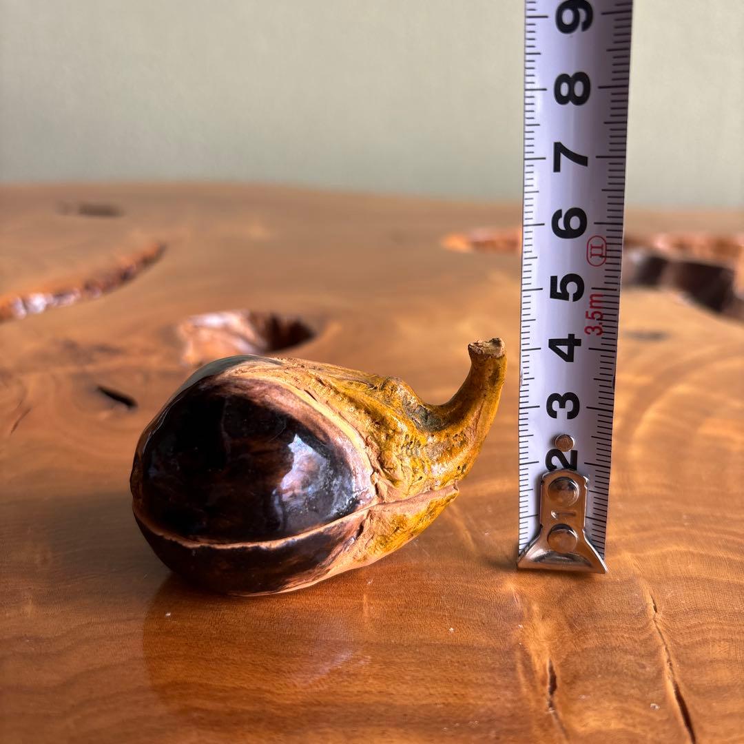 佐々木二六造 茄子形香合 松伯庵 茶道具 共箱