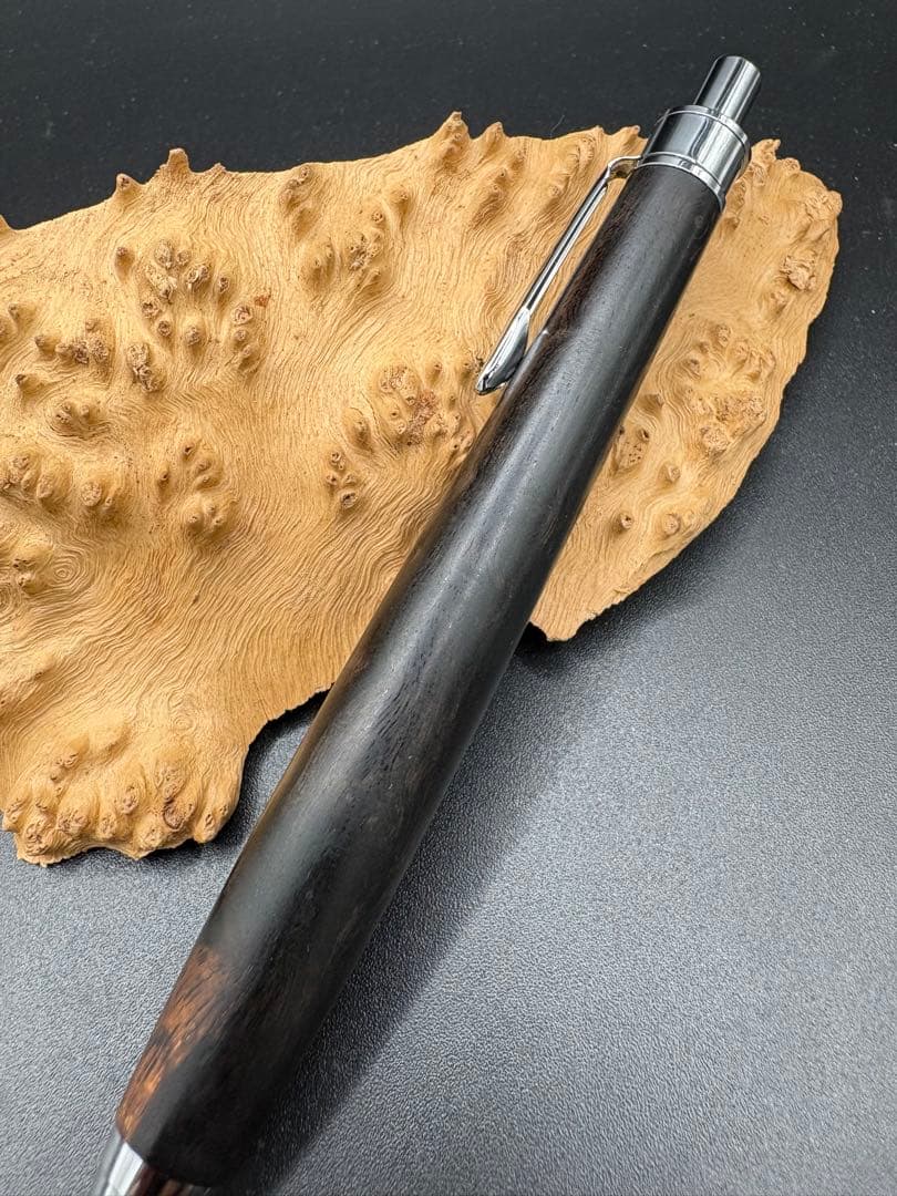 551バーズアイ　アフリカンブラックウッド　木軸シャーペン　ボールペン