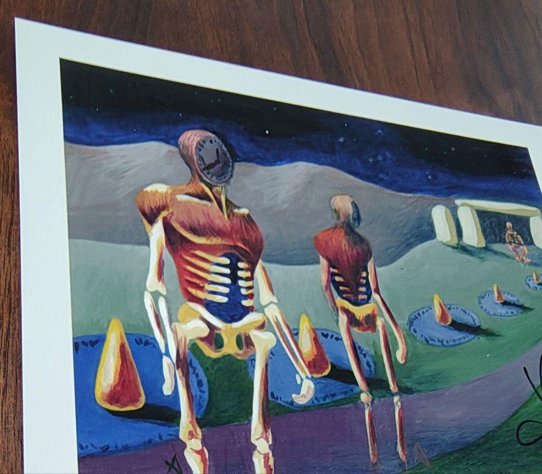 直筆サイン入りアートプリント　MTG Time Walk 複製原画