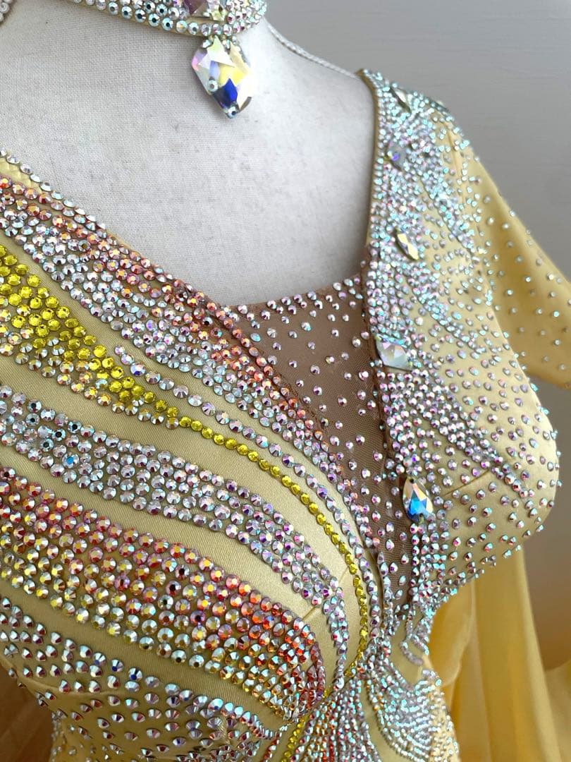 社交ダンス⭐️スタンダードドレス　オーダードレス　スワロフスキー