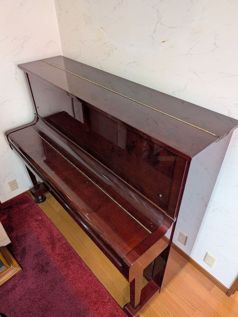 DIAPASON アップライトピアノ ダークブラウン(マホガニ色) 椅子付き