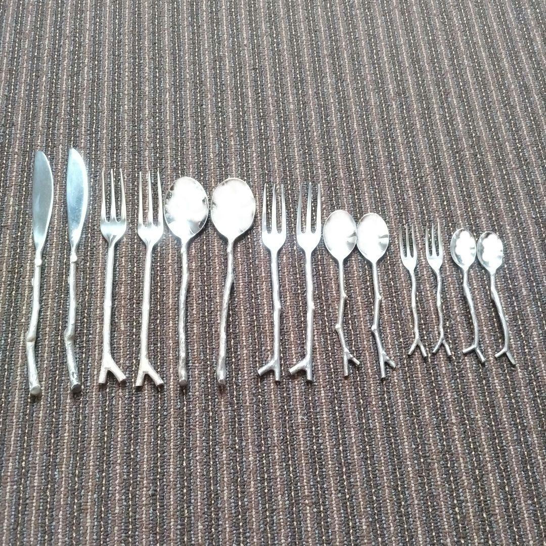 Michael Aram　マイケルアラ厶　Twig　カトラリーセット　全14本