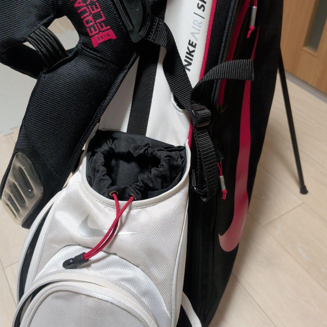 Nike キャディバッグ スタンド付き ブラック/ホワイト/レッド