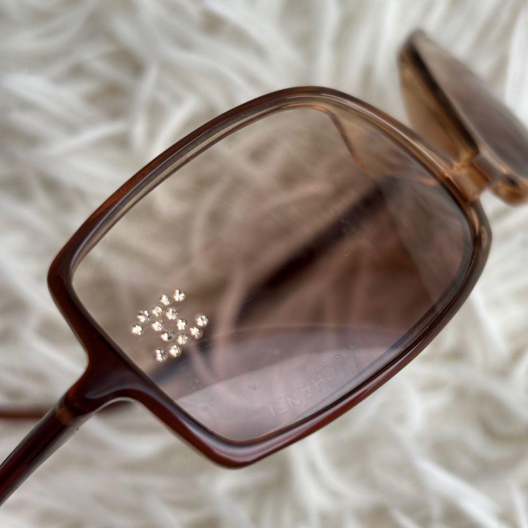 【超激レア美品】シャネル　サングラス　5043　スクエア　ココマーク　ブラウン系