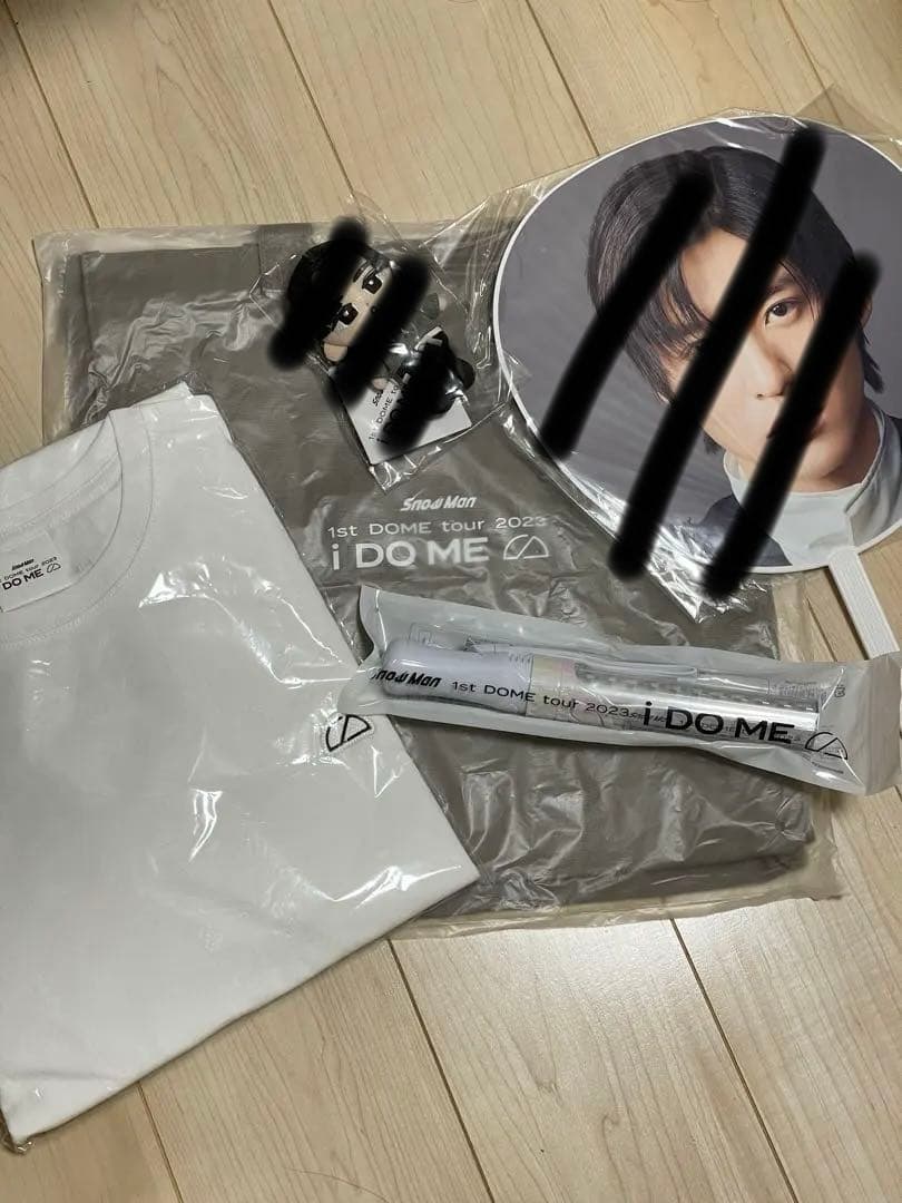 5点セットiDOMEツアーTシャツ/トートバッグ/ペンライト/うちわ/ぬいぐるみ