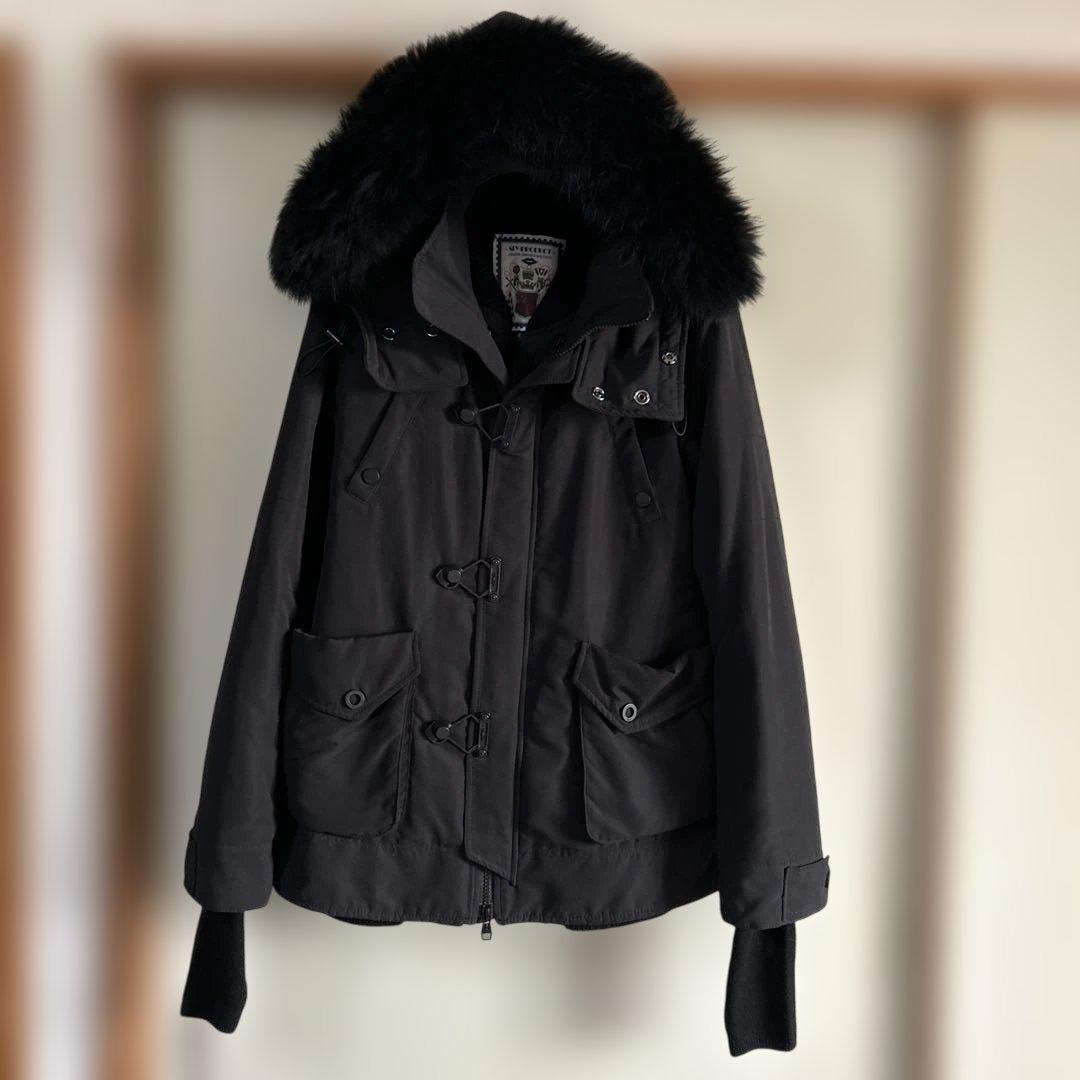 SLY N3B ブラック　ミリタリー　ラクーンファー　ビッグフード　ボア　y2k