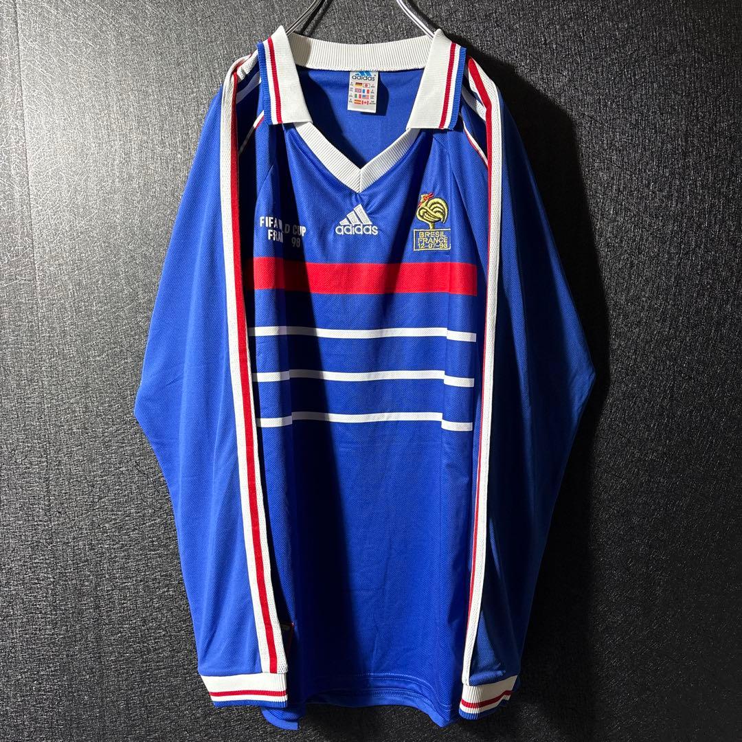 【★フランス代表】 古着 メンズ サッカー ユニフォーム 98年 長袖 2XL