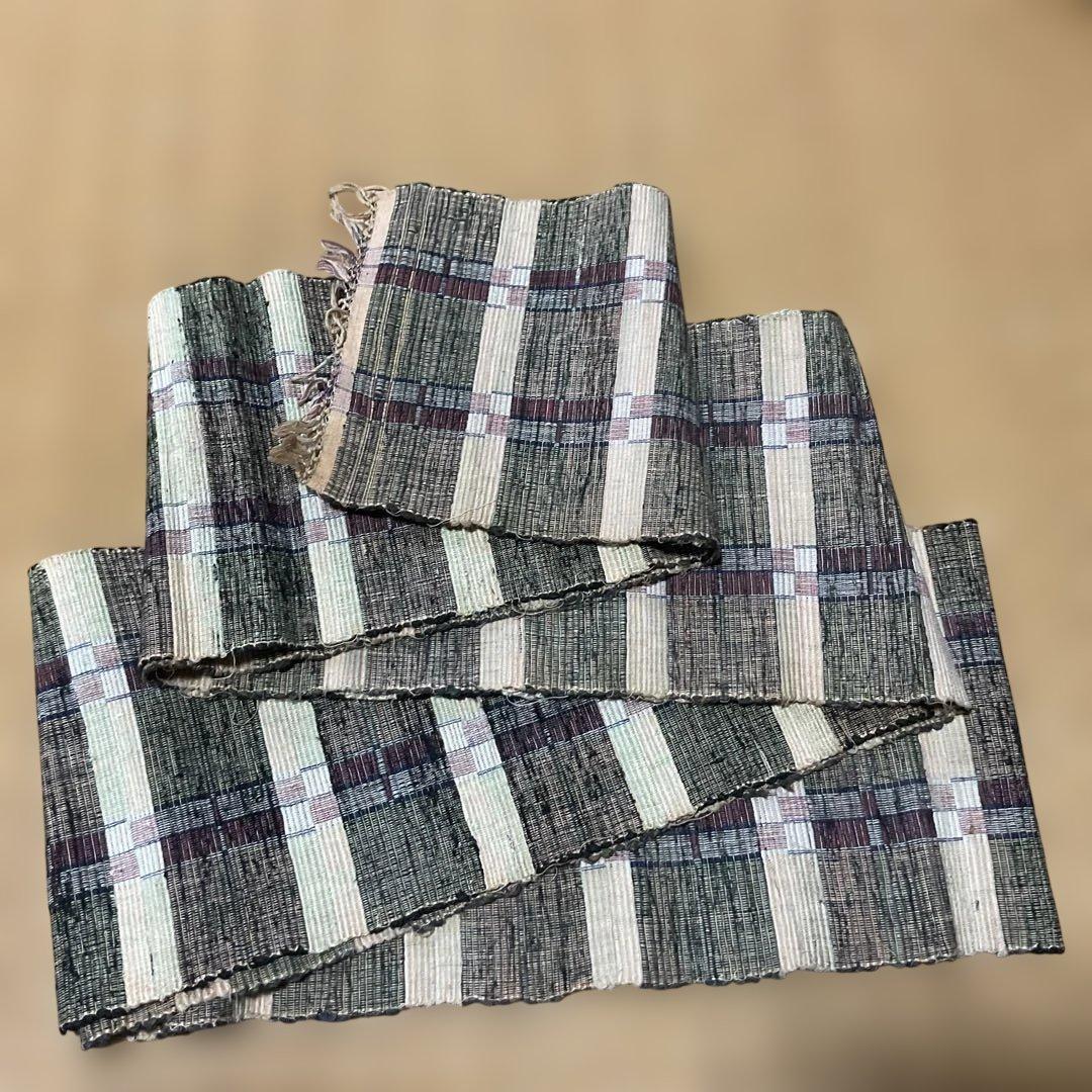 Os524 裂織 半幅帯