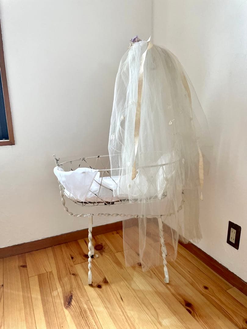 フランスアンティーク アイアン ドール用ベッド