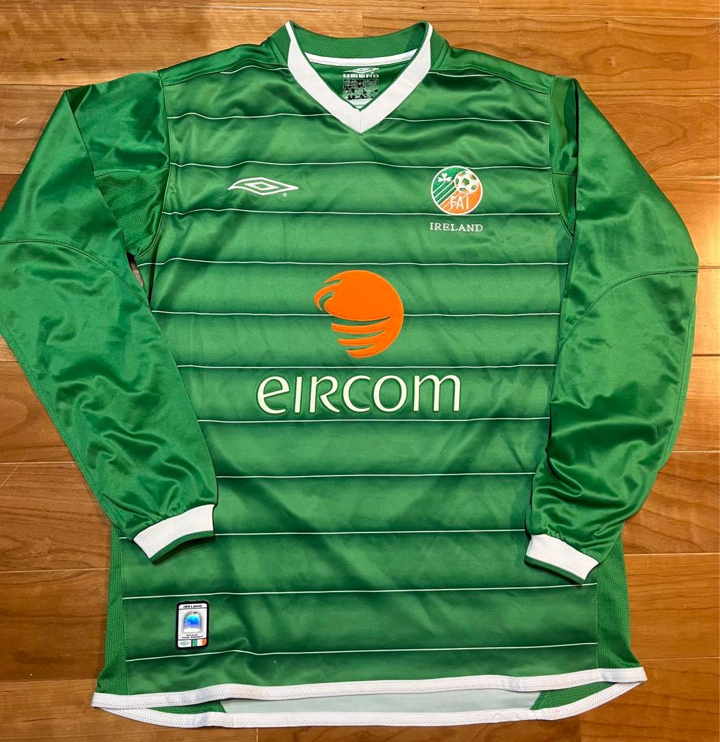 サッカー　アイルランド代表　長袖ユニフォーム　アンブロ　Mサイズ