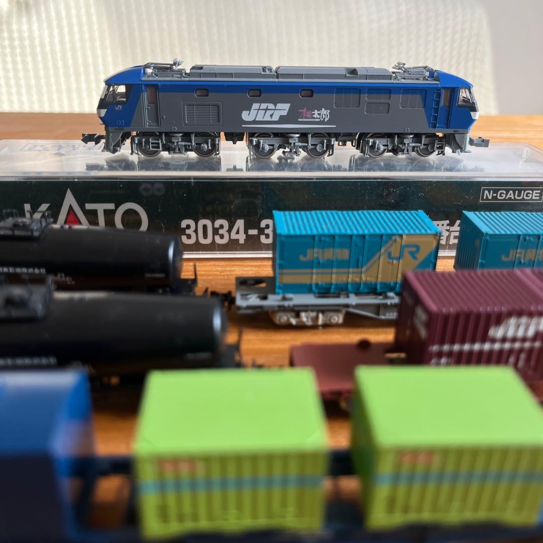 KATO EF210とタキ35000 TOMIX貨車コンテナたくさん