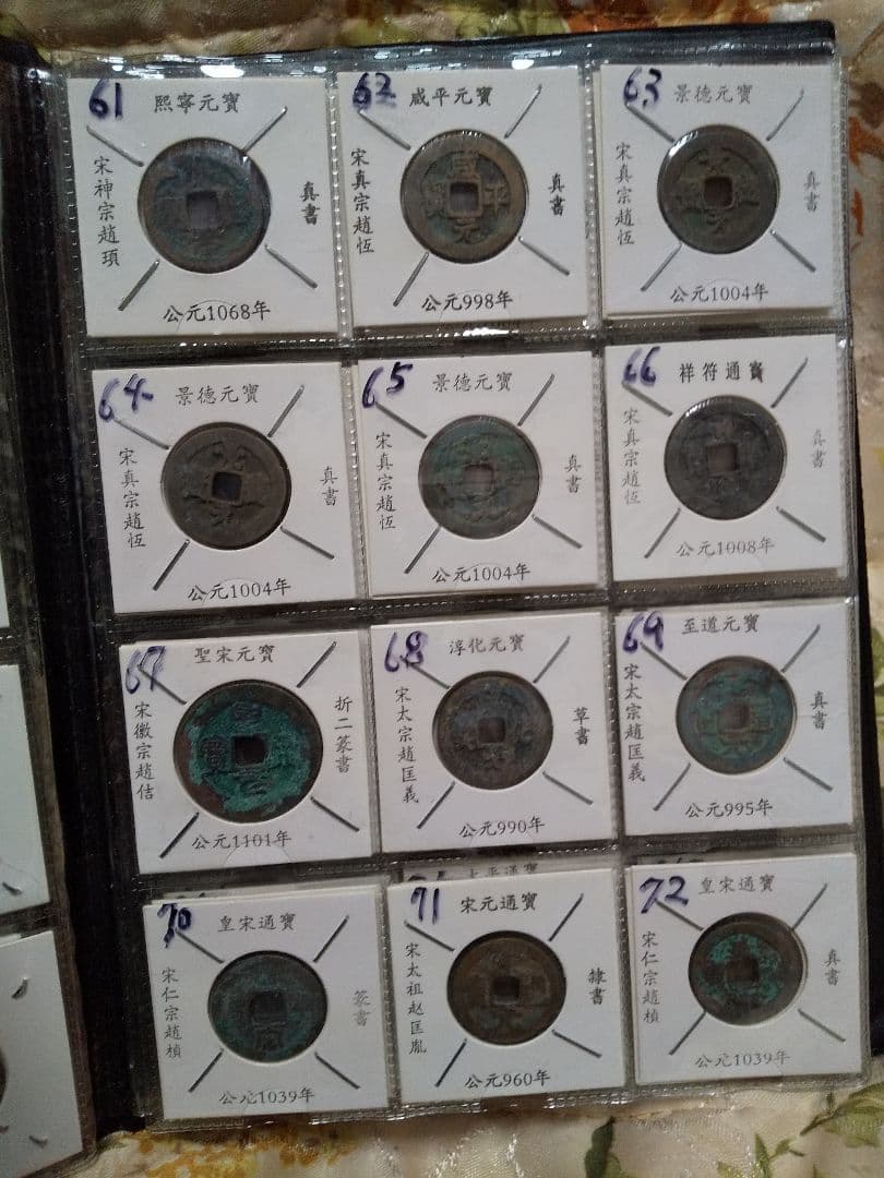 中国古銭　中国穴銭　中国銅銭　北宋銅銭　渡来銭　１０８枚セット