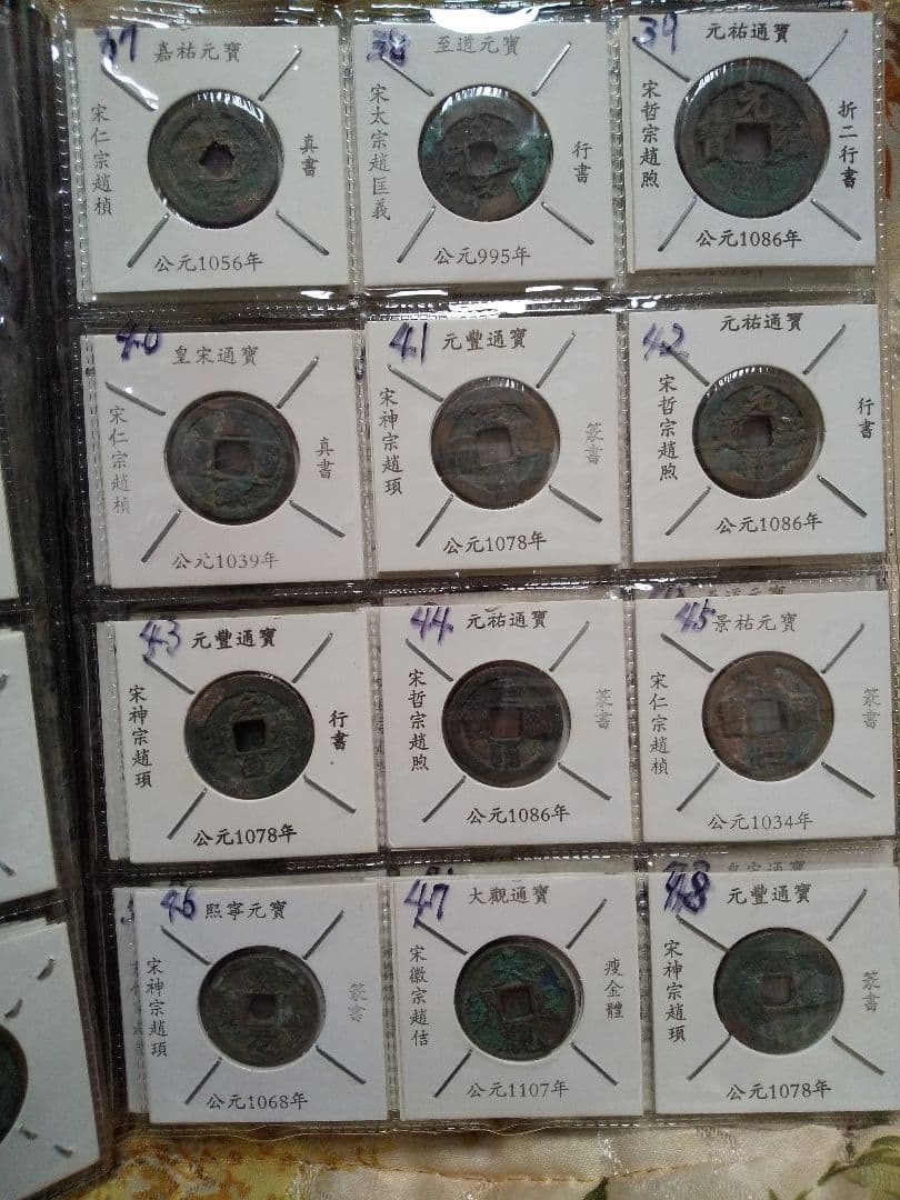 中国古銭　中国穴銭　中国銅銭　北宋銅銭　渡来銭　１０８枚セット