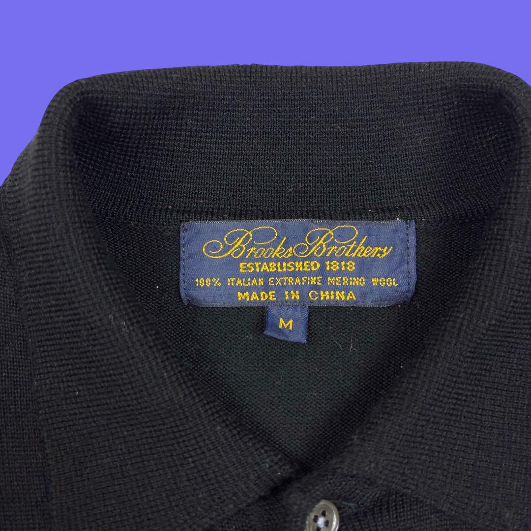 Brooks Brothers メリノウール ニットポロ ポロセーター M