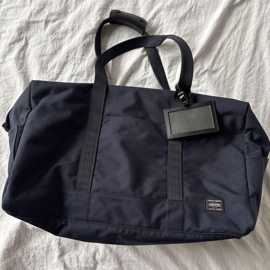 MONOCLE×PORTER Boston Bag navy
