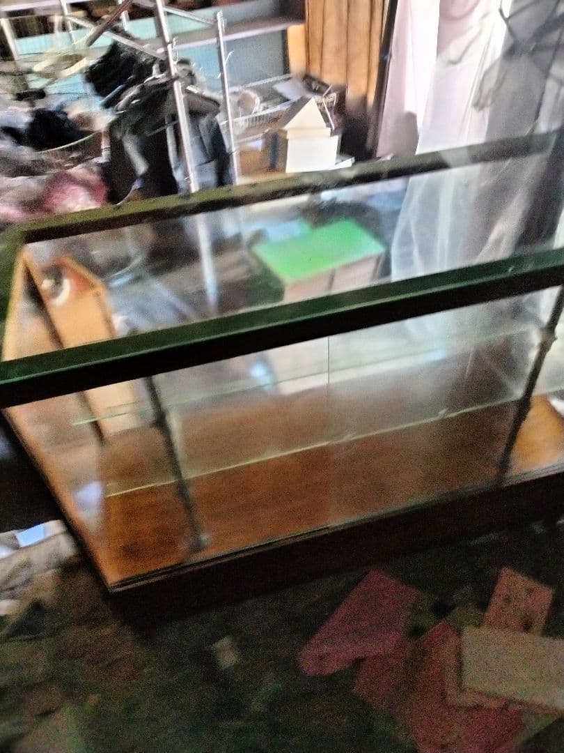 昭和レトロ文楽足袋木製ショーケース