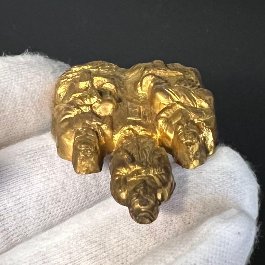 ◎古美術 庵々◎出羽三山 神像◎月山・湯殿山・羽黒山 刻銘◎真鍮鍍金◎山岳信仰