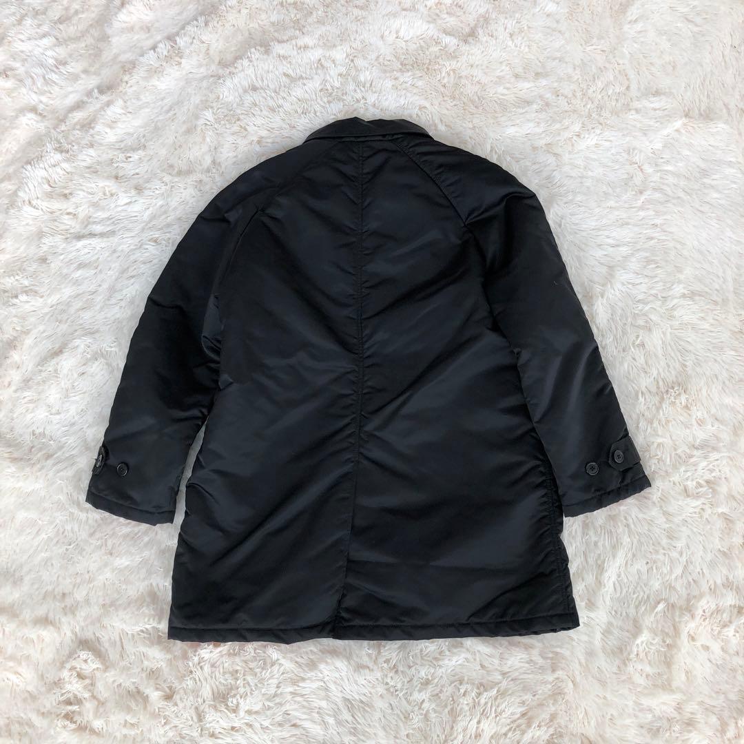 ナンバーナイン中綿ナイロンジャケットナイロンコートブラックNumbernine