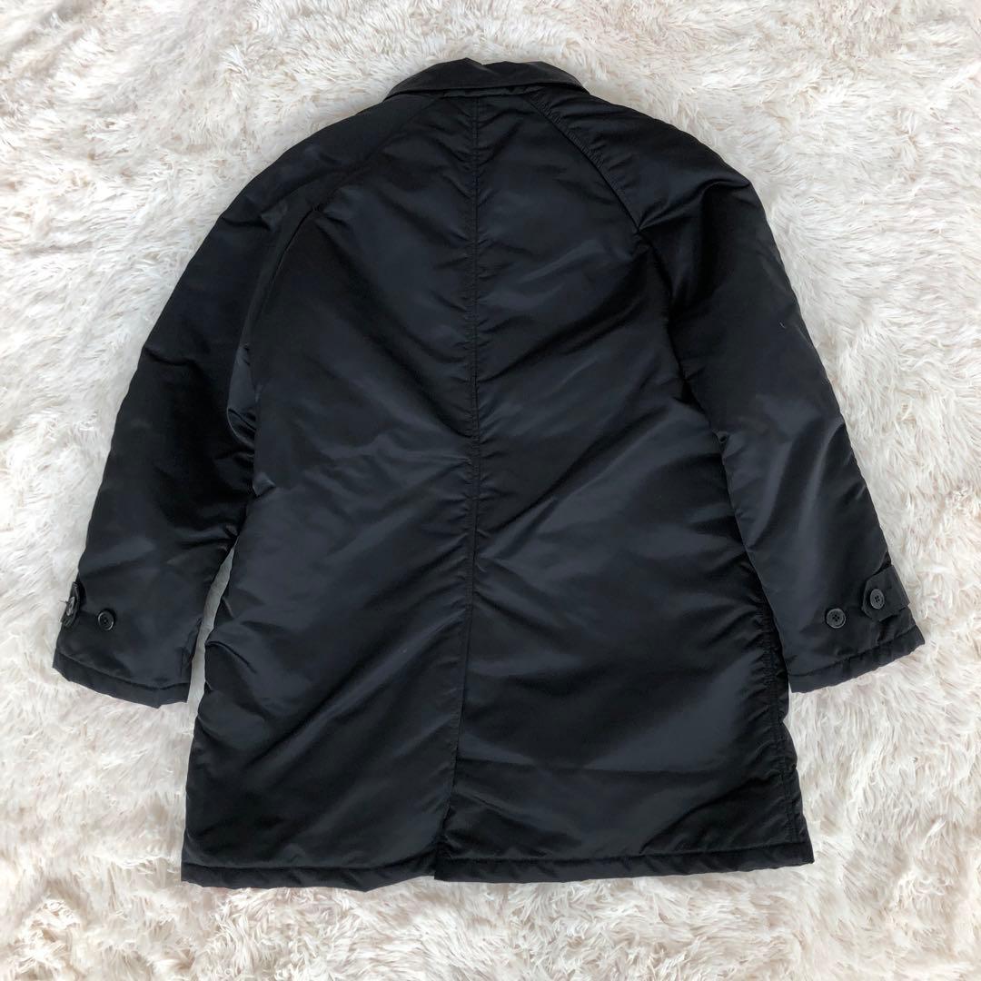 ナンバーナイン中綿ナイロンジャケットナイロンコートブラックNumbernine