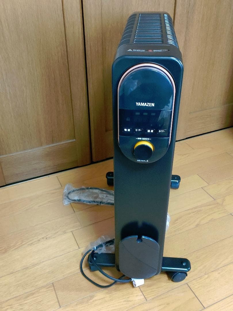 YAMAZEN オイルレスヒーター DOL-J121 BK ブラック