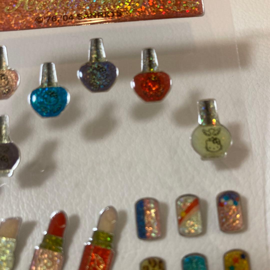 【レア】ハローキティ＊キラふちもりシールサンリオ2004年＊コスメ化粧品