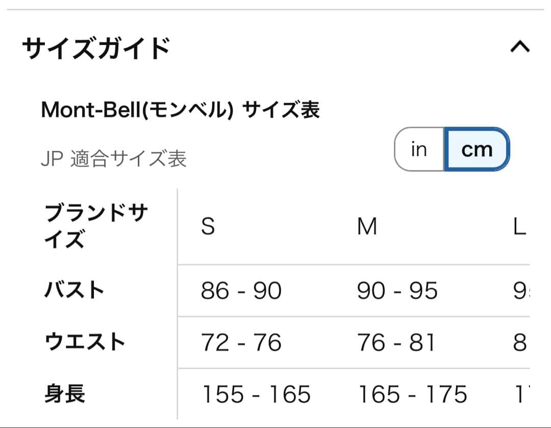 mont-bell モンベル スペリオダウンパーカ M 廃盤 入手困難
