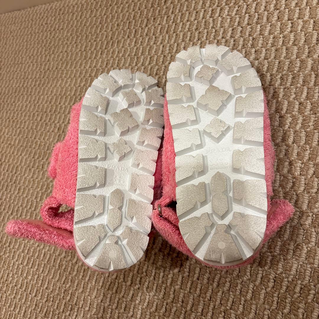 PRADA テリークロス タオル地 サンダル