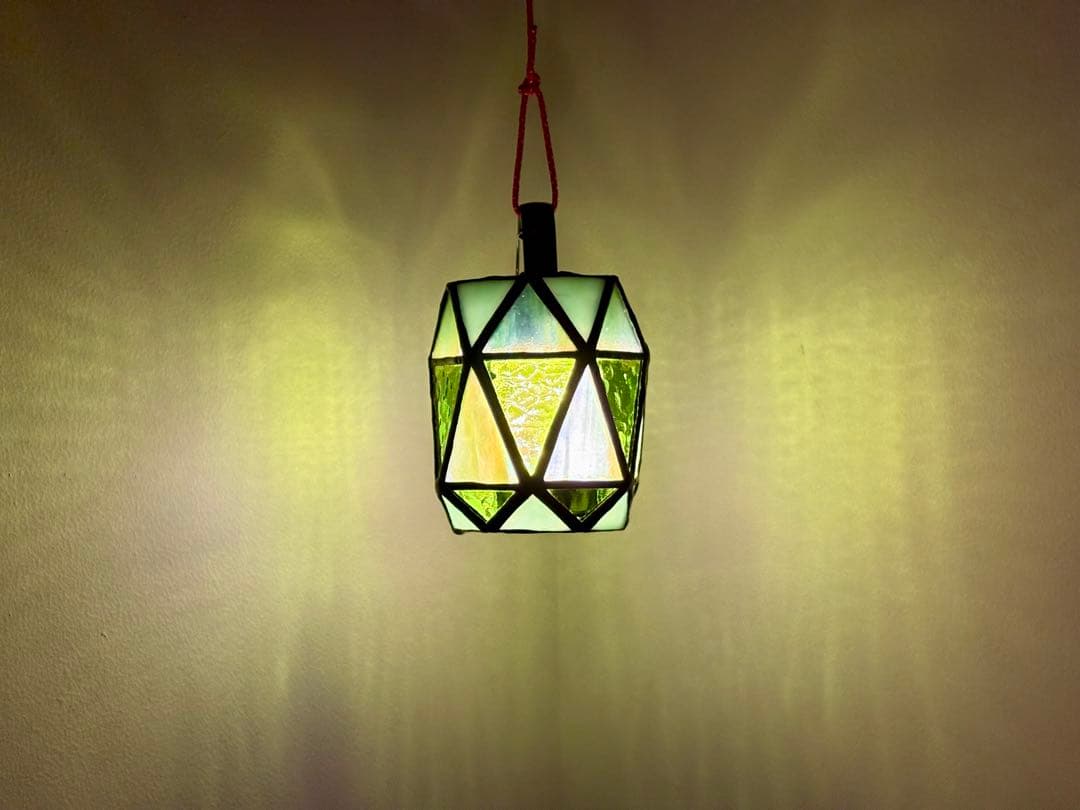 LM4サイズ　ランプシェード　ステンドグラス　〜tubomi〜