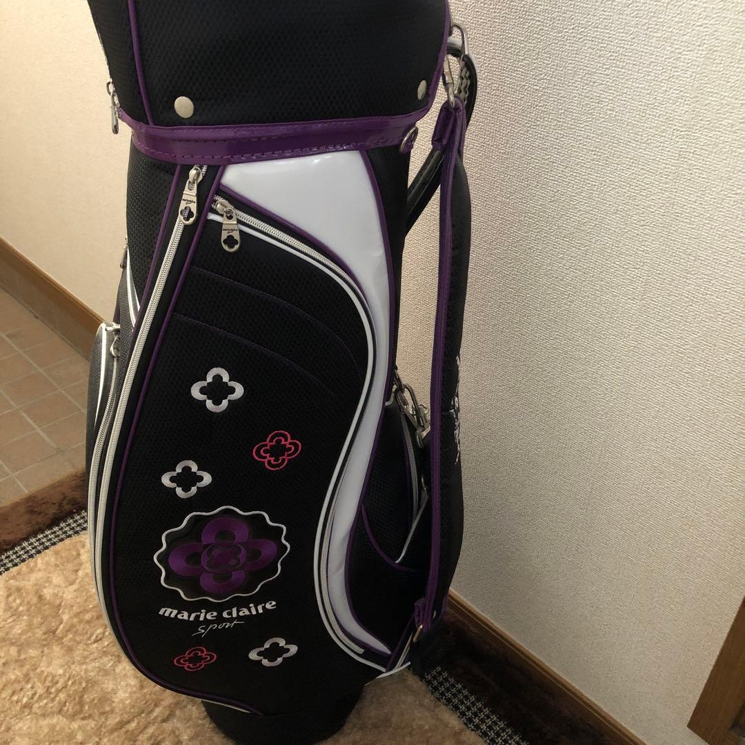 ホ*C様 美品　marie claire ゴルフクラブセット ７本　黒紫