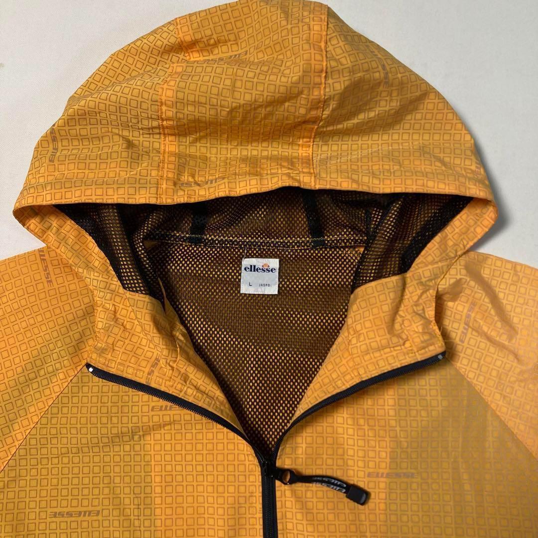 エレッセ アノラック リフレクター パーカー オレンジ Lサイズ