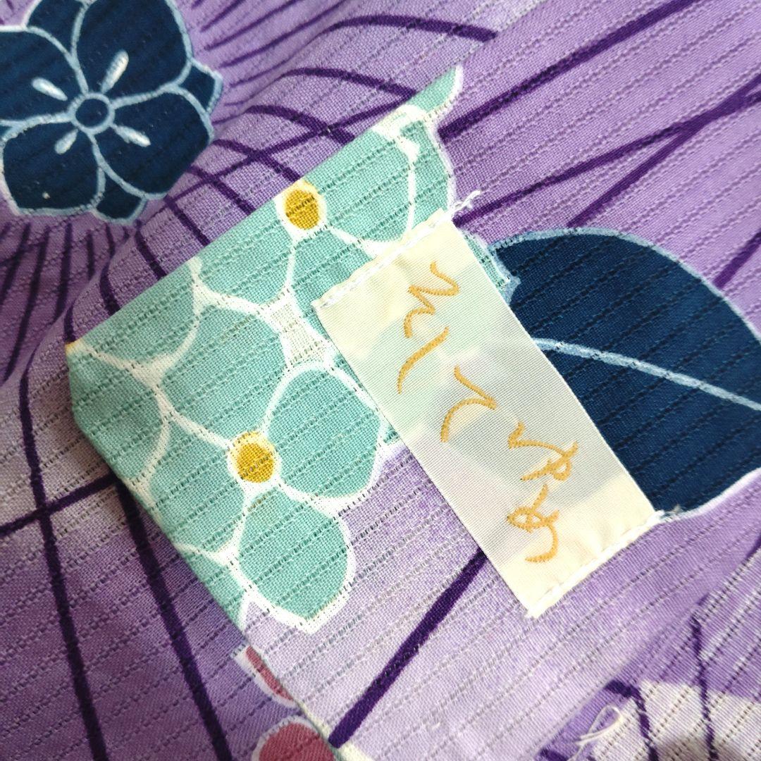 紫番傘と紫陽花♥高級浴衣♥KIMONOMACHIそしてゆめ♥雑誌掲載品♥廃盤レア